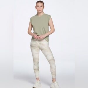CALIA nude muted tie-dye workout simple Core Essential 7/8 Leggings size XS NWT